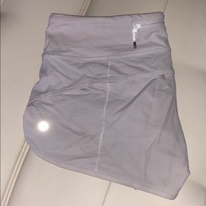 White lululemon shorts